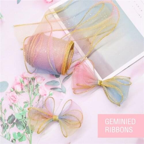 10yards/roll 70mm Soft Rainbow Color Mesh Ribbon Roll With Edge For Girls Hairbow Diy Gift Wrap Wedding Backdrop Sashes