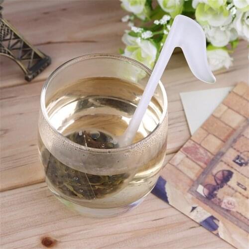 2PCS Teaspoon Infuser Filter Creative Music Note Fashion Convenience Tea leaf Strainer Teaspoon Infuser Modern Design Plastic