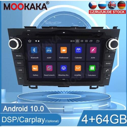 4+64GB PX6 Android10 For HONDA CRV 2006-2011 Car Multimedia Player GPS Navigation Audio Stereo Screen DVD Head Unit WIFI DSP BT