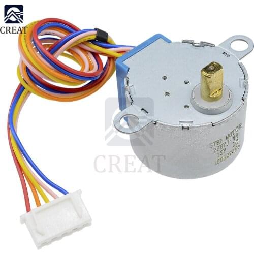 12V 4 Phase 5 Wire Lines Stepper Motor Gear Motor Module 28BYJ-48 Drive Driver by ULN2003 Board
