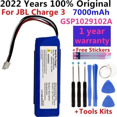 Original New 3.7V 6000mAh Battery GSP102910A CS-JML330SL Rechargeable Battery Pack for JBL Charge 3 Bateria batteries
