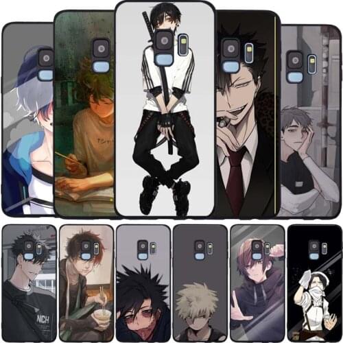 Anime Boys black Soft phone Case For Samsung S20 S10 S9 S8 S7 edge Plus Lite Note 8 9 10 A6 A7 A8 A9 2018 Cover