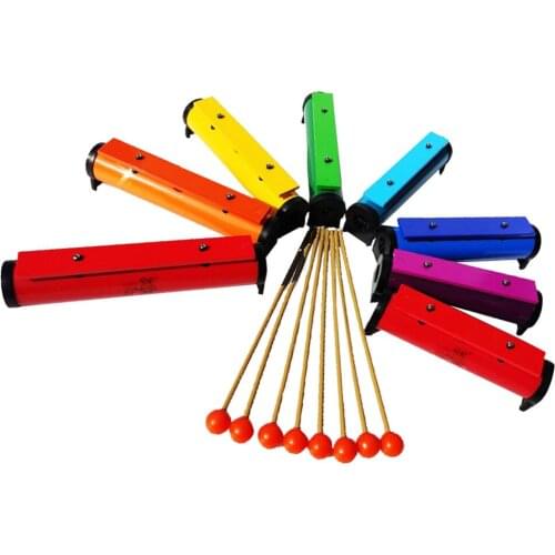 Wooden Xylophone Musical Toys For Children 8 Beat Note Tones + 2 Mallets On A Pouch Door Beam