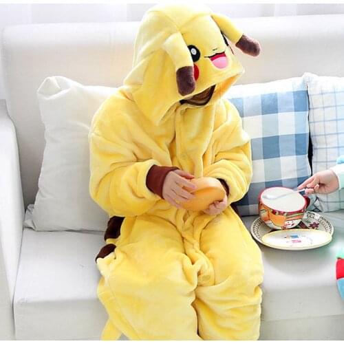 Kids Kigurumi Pajamas For Children Baby Girls Pyjamas Boy Sleepwear Long Sleeves Animal Anime Onesie Costume Jumpsuit Pyjama