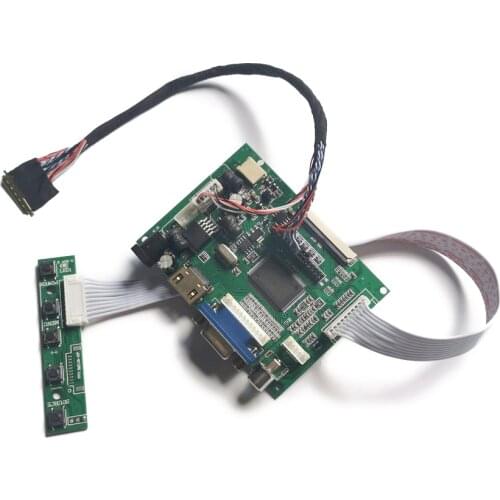 For N156B6/N156BGE LVDS 60Hz WLED 1366*768 15.6" matrix 40 Pin LCD monitor controller drive board DIY kit VGA AV
