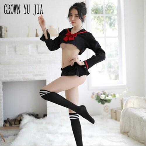 Erotic Cosplay Costume Porno Girls School Uniform Student Uniform Stockings Set Ecoliere Japanese Naughty Lingerie Skirt for Sex