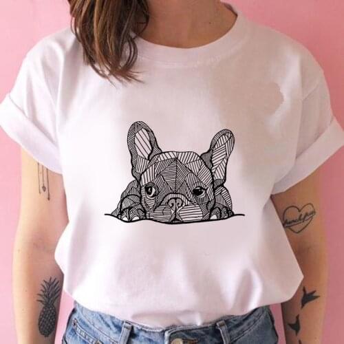 Fashion dog graphic T Shirts Female T-shirt kawaii streetwear Cartoon tees Women T-Shirt Short Sleeve Harajuku ropa mujer