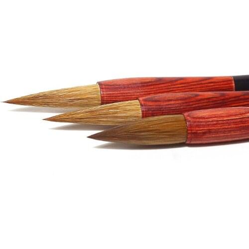 Chinese Brush Pen High Grade Huzhou Weasel Hair Brush Pen Running Script Chinese Wolf Hair Calligraphy Brushes Tinta China