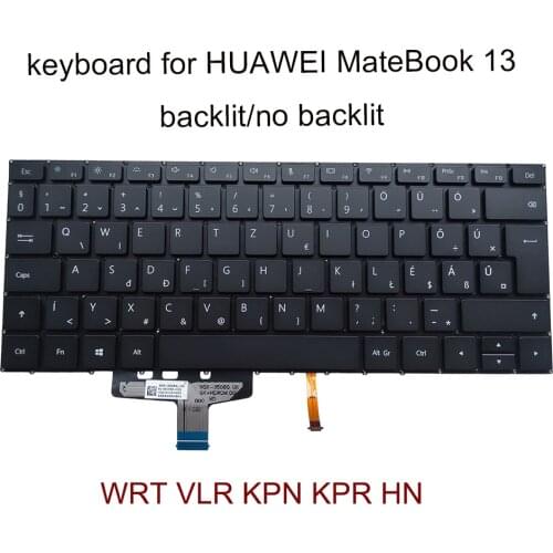 Computer backlit keyboard for HUAWEI MateBook 13 WRT-W19 W19B WRT KPR W29 W19 HN-W19L KPL-W19 Hungary laptop keyboards backlight