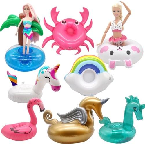 Swim Ring for 18 Inch Barbie Doll Princess Dress Baby Born Accessories Barbie House American Doll Clothes Toys for Children