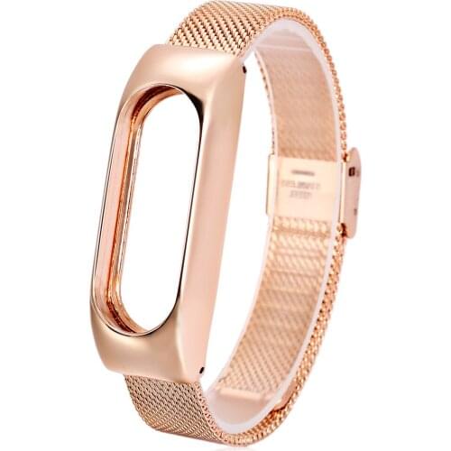 Metal Strap For Mi Band Xiaomi Wristband Replace Accessories Screwless Stainless Steel Bracelet For Mi Band 2