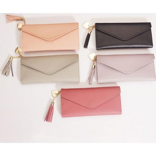 Fashion Women Wallets Simple Zipper Purses Black White Gray Red Long Section Clutch Wallet Soft PU Leather Money Bag