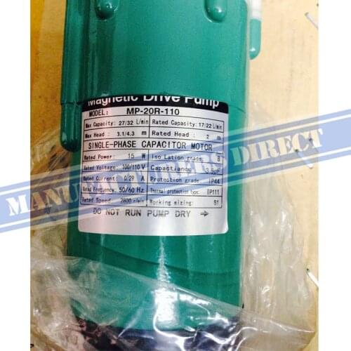 1/2" NPT External thread 15w MP-20R 110V60hz China Cheap Brew Beer Magnetic Drive Pump