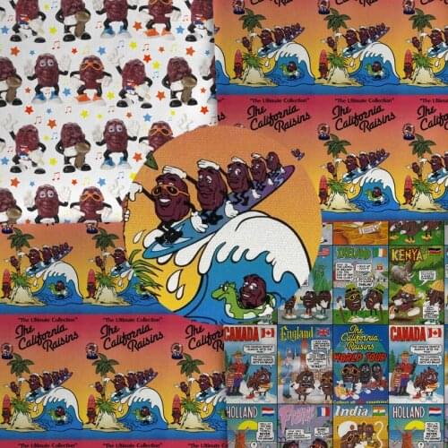 Half yard 45X145cm shopping bag fabric Print Polyester cotton DIY Material Pillow Hat sofa kird mask Handmade 1670