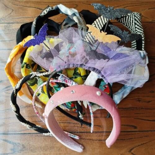 Unique design cotton and linen brand hair bands vintage comfortable headbands beauty multiple colour headwear hoop for girls