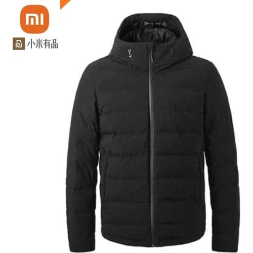 In stock Xiaomi youpin temperature control down jacket 90% gray goose down charging treasure power supply 38 to 50 degrees usb