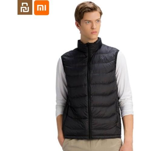 Xiaomi youpin down vest outdoor mens and womens water-repellent wear-resistant lightweight 90% white duck down