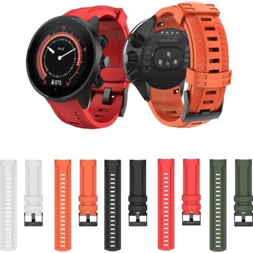 Replacement Silicone Replacement Sport WristStrap Watch Band for SUUNTO- 7/9 Baro Smart Watch Sports Wristband Accessories