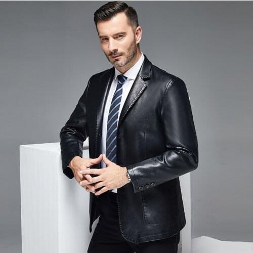 TOVD Men's Faux Leather Jackets