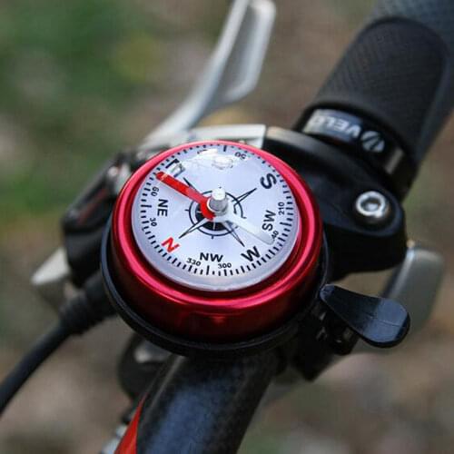 Compass Bicycle Bell Aluminum Alloy Loud Sound Cycling Bell Handlebar Safety Bike Bell Sport MTB Road Bike Alarm Bicycle Bell