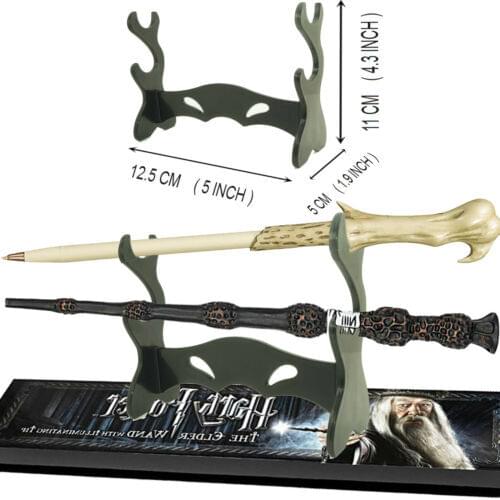 2Pcs Black Wizarding Wand Display Stand For Voldemort Magic Wands