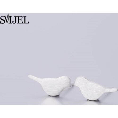 SMJEL Lovely Animal Bird Stud Earrings for Women Graceful Pendientes Birds Mini Earrings Party Gifts Kids Accessories