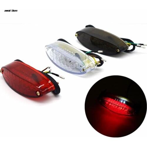 1 pc Motorcycle Bike Rear Tail Stop Red Light Lamp braking light for Dirt Bike taillight rear lamp