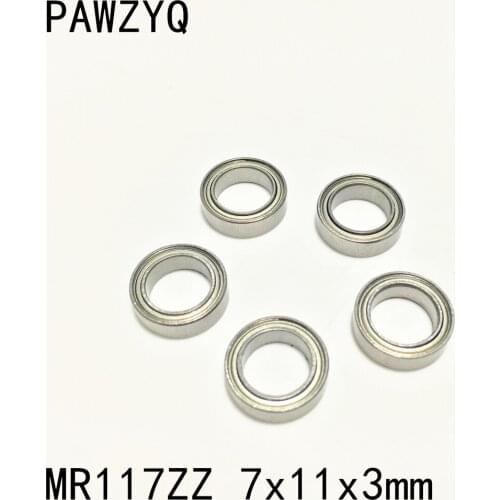 20pcs MR117ZZ MR117 2Z 7x11x3mm Deep Groove Ball Bearing Metal Shielded Miniature Bearing
