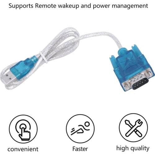 2pcs 340 USB To RS232 Serial Port 9 Pin DB9 Serial Cable COM Port Adapter Converter