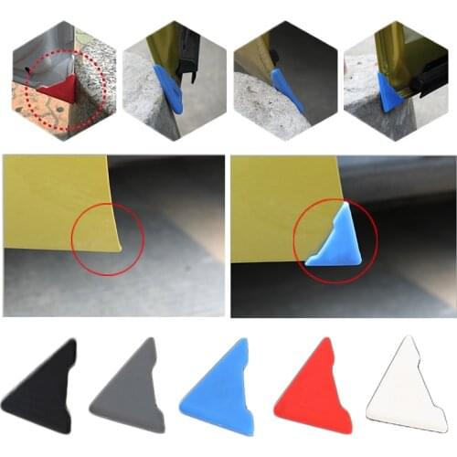 2pcs Car Front Door Corner Protective Silicone Cover 90 Degree Angle Auto Bumper Anti-Scratch Anti-collision Protector