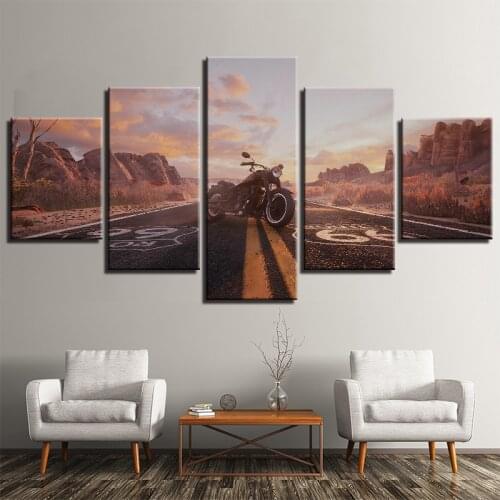 Full Square Round 5D Diy Diamond Painting 5Pieces Motorcycle Vehicle Cross Stitch Diamond Embroidery Multi-Picture A269