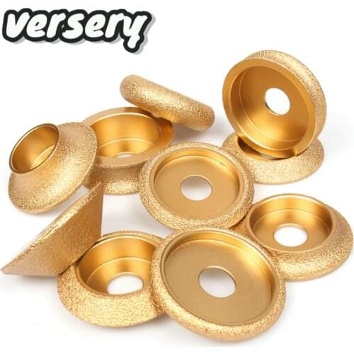 Free Shipping 1PC Bore 20mm Dia 3inch/75mm Dry Vacuum Brazed Diamond Grinding Wheel Demi-bullnose Edge Profile Grinding Disc