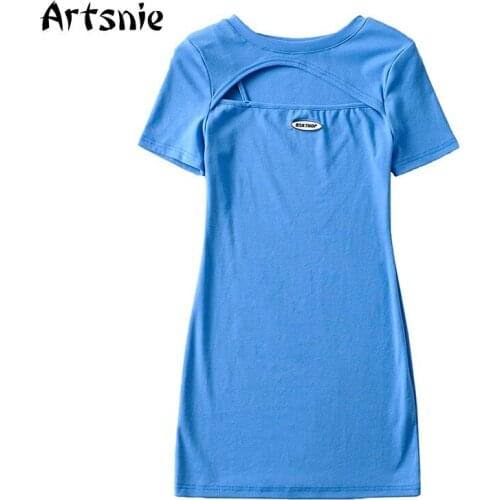 Летние трикотажные платья Artsnie China At AliExpress