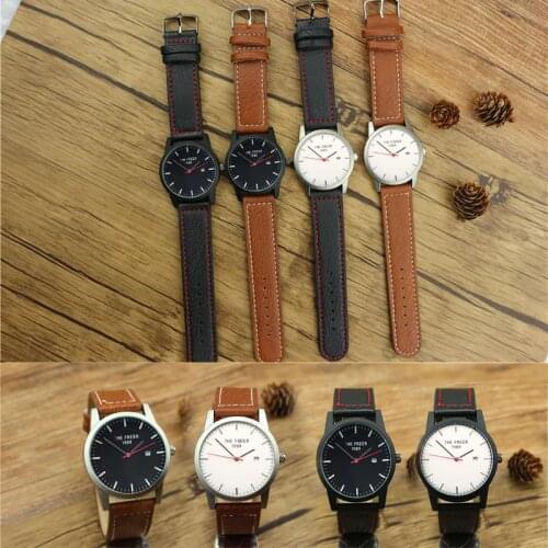 Mens Watches Luxury Brand Waterproof Sport Watch Chronograph Quartz Military Genuine Leather Wrist Watch Relogio Masculino