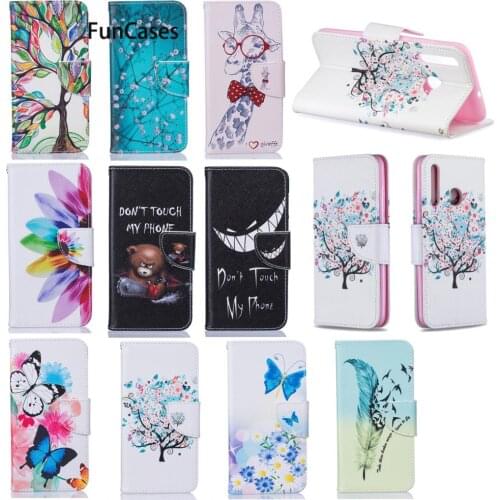 Tree PU Leather Book Wallet Phone Case For Huawei P Smart Zs Huawei Y9 Prime 2019 P Smart Plus 2020 Mate 30 Pro Lite Mobile Bag