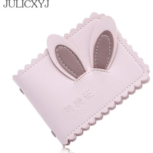 JULICXYJ Fashion Cute Rabbit Women Drivers License Passport Cover Quality ID Credit Card Wallet Holder Case Auto Document Bag