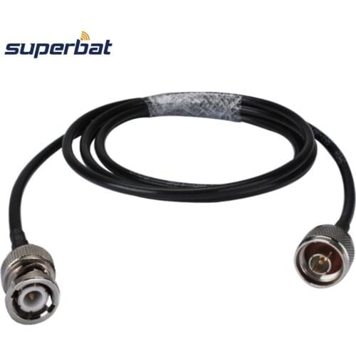 Superbat N Plug to BNC Male Pigtail Cable LMR195/KSR195 Universal Extension Cable 30cm for WIFI Router