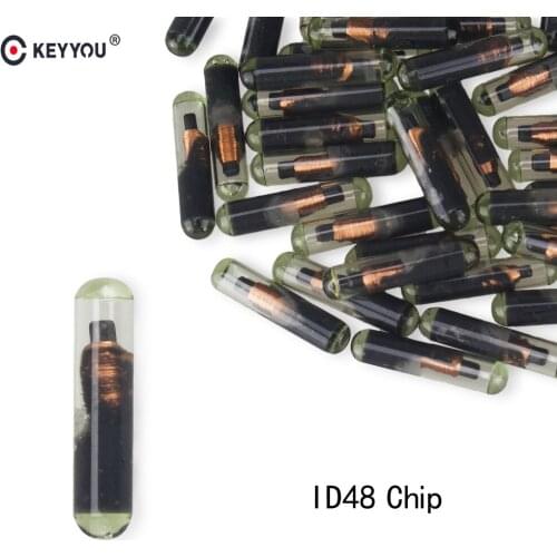 KEYYOU 10X Transponder ID48 Chip Carbon For Volkswagen VW Skoda Seat Audi Porsche Car Key Chip Auto Lgnition System Wholesale