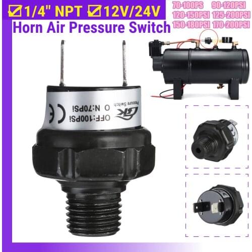 Air Compressor Pressure Control Switch Valve Heavy Duty 70-100PSI 170-200 PSI 120-150PSI 90-120PSI 150-180PSI 125-200PSI