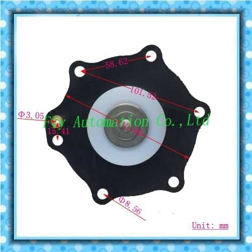 Korea Taeha Black Diaphragm Repair Kit 1.5" Nitrile include Spring 1.5 inch