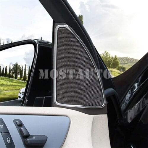For Benz GLE W166 ABS Inner Car Door Speaker Edge Cover Trim 2015-2018 2pcs Car Accessories Interior Car Decor Car Trim