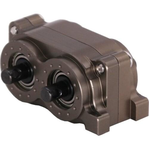 CNC Metal Transfer Case Fit for SCX10 90046 1:10 RC Rock Crawler Accessory