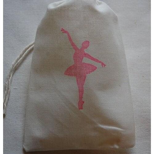 Ballerina muslin cotton birthday wedding Hangover Kit jewelry favor Bags Bachelorette hen bridal shower Champagne Party gift bag