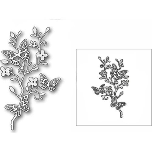 New Butterfly Flower Bouquet 2020 Metal Cutting Dies for DIY Scrapbooking Decoration and Card Making Embossing Craft No Stamps