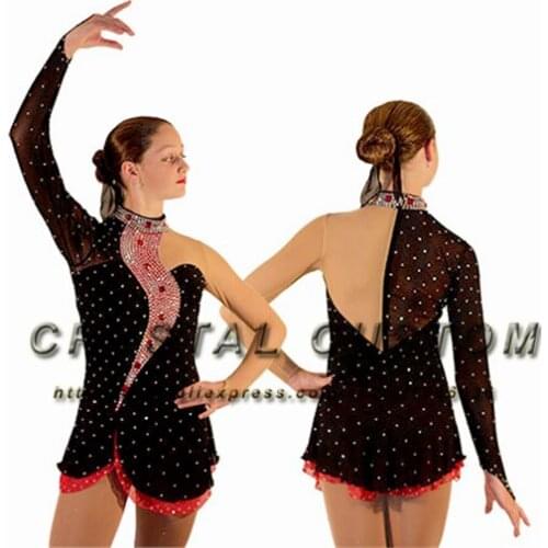 Custom Girls Ice Figure Skating Dress Graceful New Brand Kids Skating Dresses Competition DR3443