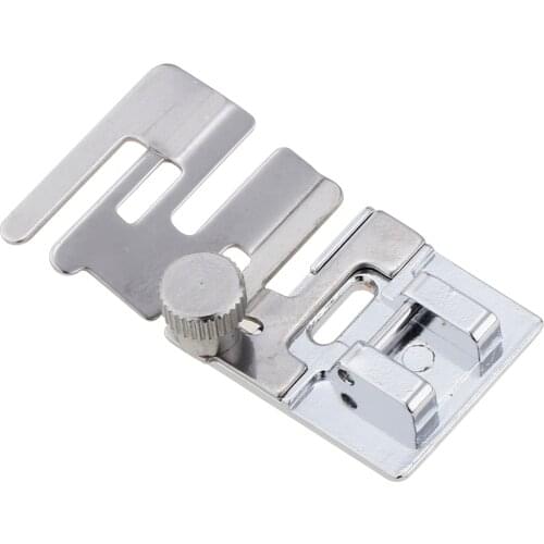 Sewing Machine Elastic Cord Band Presser Foot Accessories for Brother Singer Silver Metal