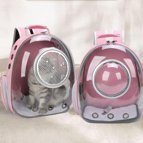 Clear Bubble Cat Carrier Backpack Space Capsule Pet Carrier Daypack Breathable for Large Cats and Small Dogs Carrying Bag Travel