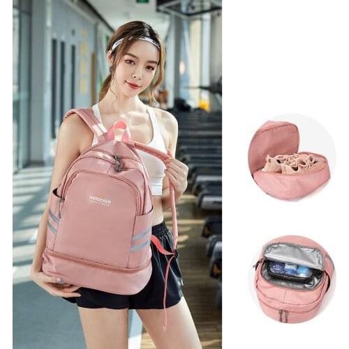 Backpack For Men Fitness Waterproof Folding Lightweight Nylon Gym Handbags 2021 Swimming Beach Travel Shoe Womens Sport Bags