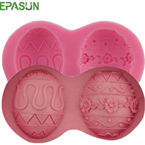 EPASUN Silicone Soap Fondant Mold Easter Decoration Molde Making Silikon Gumpaste Form for Mold 3D Cake Decorating Tool Handmade