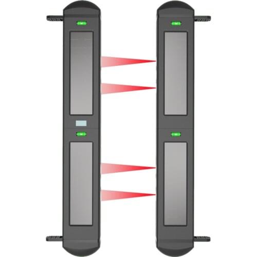 Waterproof IP66 Solar Powered Wireless 4 Beam Infrared Detector Buil-in Siren Driveway Alarm 100m Distance